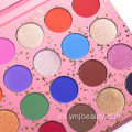 Paleta de sombras de ojos rosadas sin logotipo de 24 colores Sala de ojos